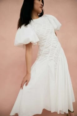 Siren Drawstring Midi Dress