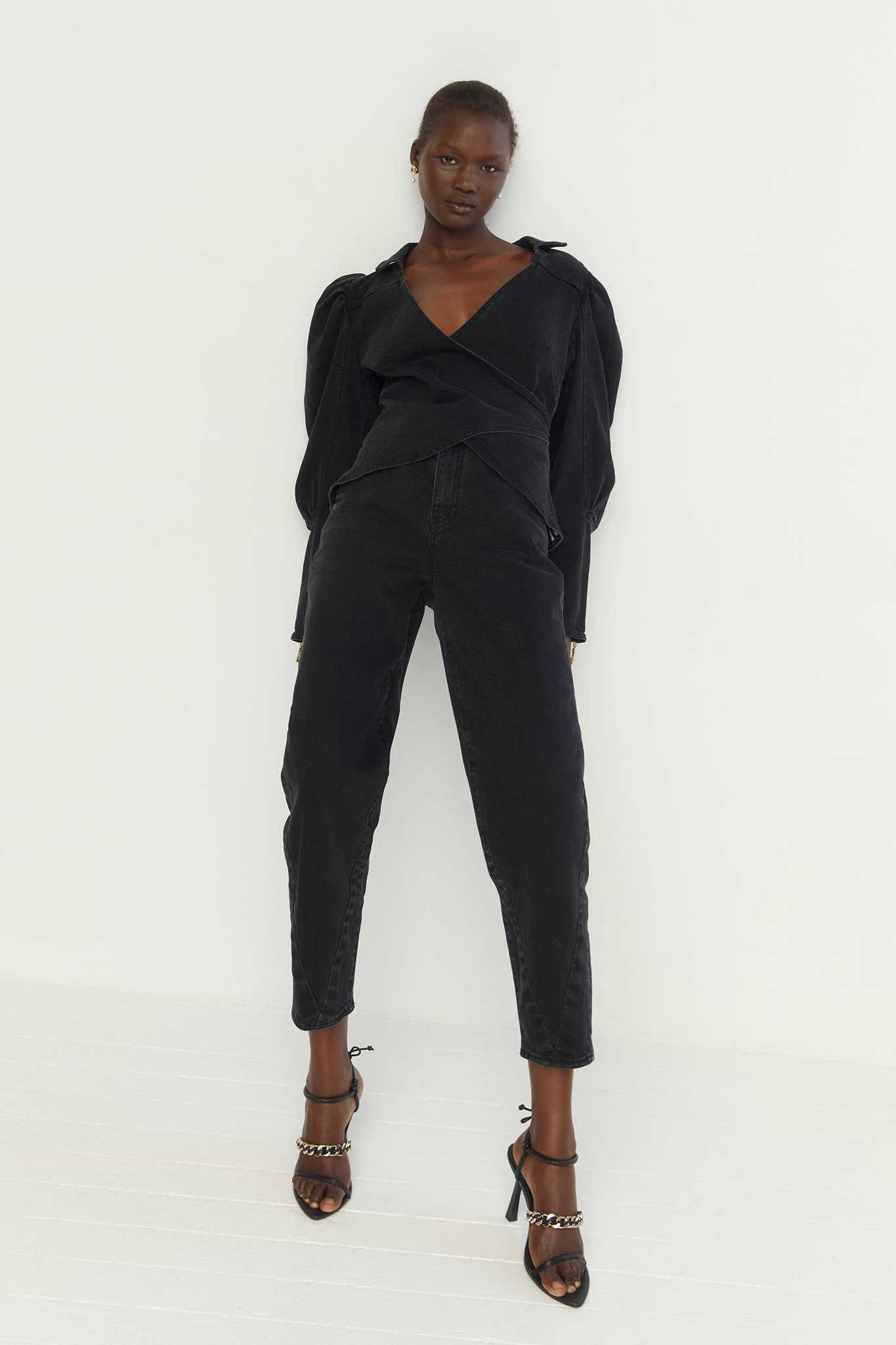 Dione Denim Wrap Top 8 Dione Denim Wrap Top - Image 8