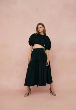 Admiration Gathered Midi Skirt -Aje 20 AJE AW22 3966 copy 0e8df9eb 8921 4dfb 8249 6f37c63393da