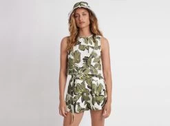 Oasis Olive Leaf Shell Top -Aje 21RE1292 OasisOliveLeafShellTop OliveLeaf landscape