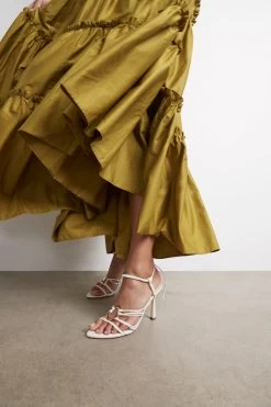 Mirage Leather Strappy Heel -Aje 21RE7003FW MirageLeatherStrappyHeelSandal White 2 5463ddc9 7779 476f 85c5 354b403eafee