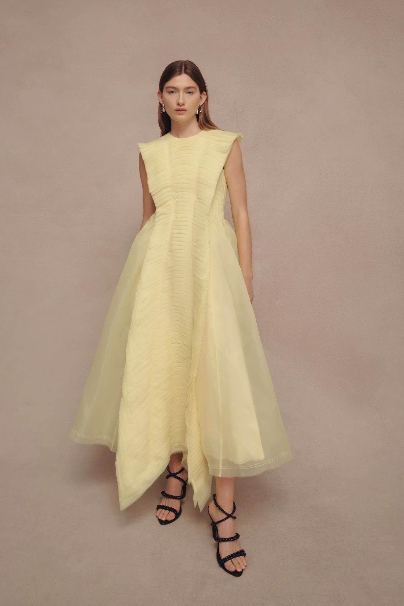 Astrid Pleat Panel Midi Dress 7 Astrid Pleat Panel Midi Dress - Image 7