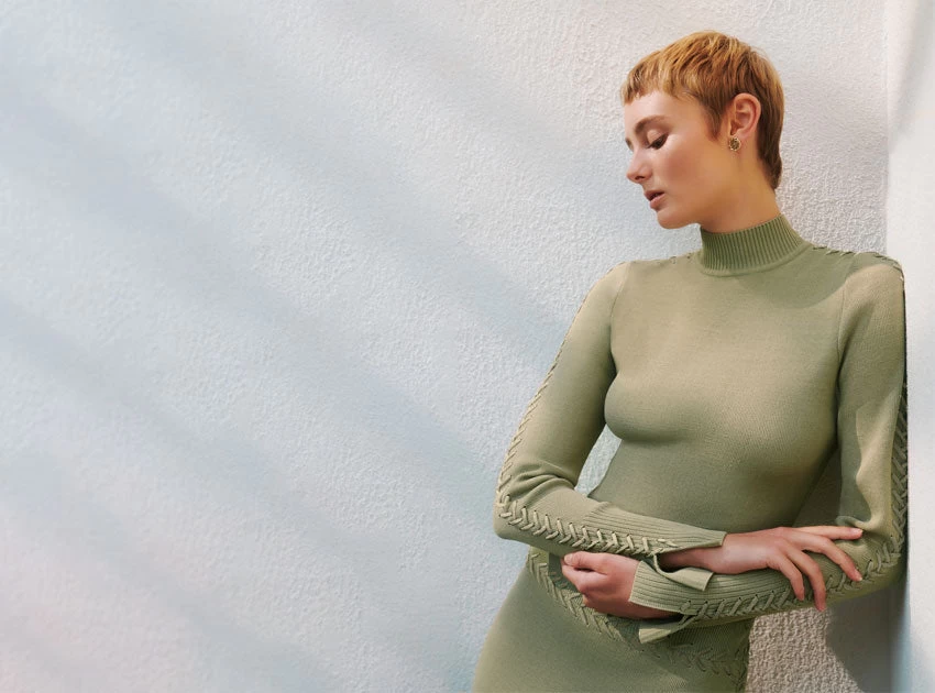 Kai Cropped Crepe Knit Top 7 Kai Cropped Crepe Knit Top - Image 7