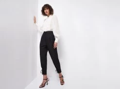 Aurora Lace-Up Pant 11 Aurora Lace-Up Pant -Aje 22AW3253 BLACK AuroraLace UpPant Landscape