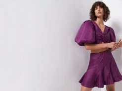 Admiration Flip Mini Skirt -Aje 22AW4155 AdmirationFlipMiniSkirt Violet Landscape