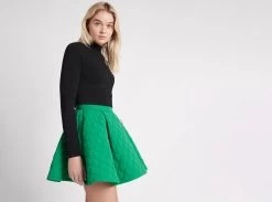 Promise Quilted Mini Skirt 13 Promise Quilted Mini Skirt -Aje 22AW4156 EMERALDGREEN PromiseQuiltedMiniSkirt Landscape
