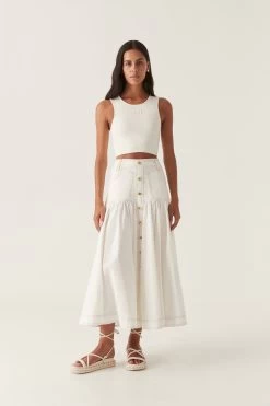 Ella Crop Top 8 Ella Crop Top -Aje 22CO1142 IVRY 3