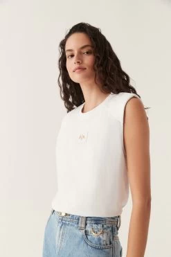 Evie Tank -Aje 22CO1143 WHT 3