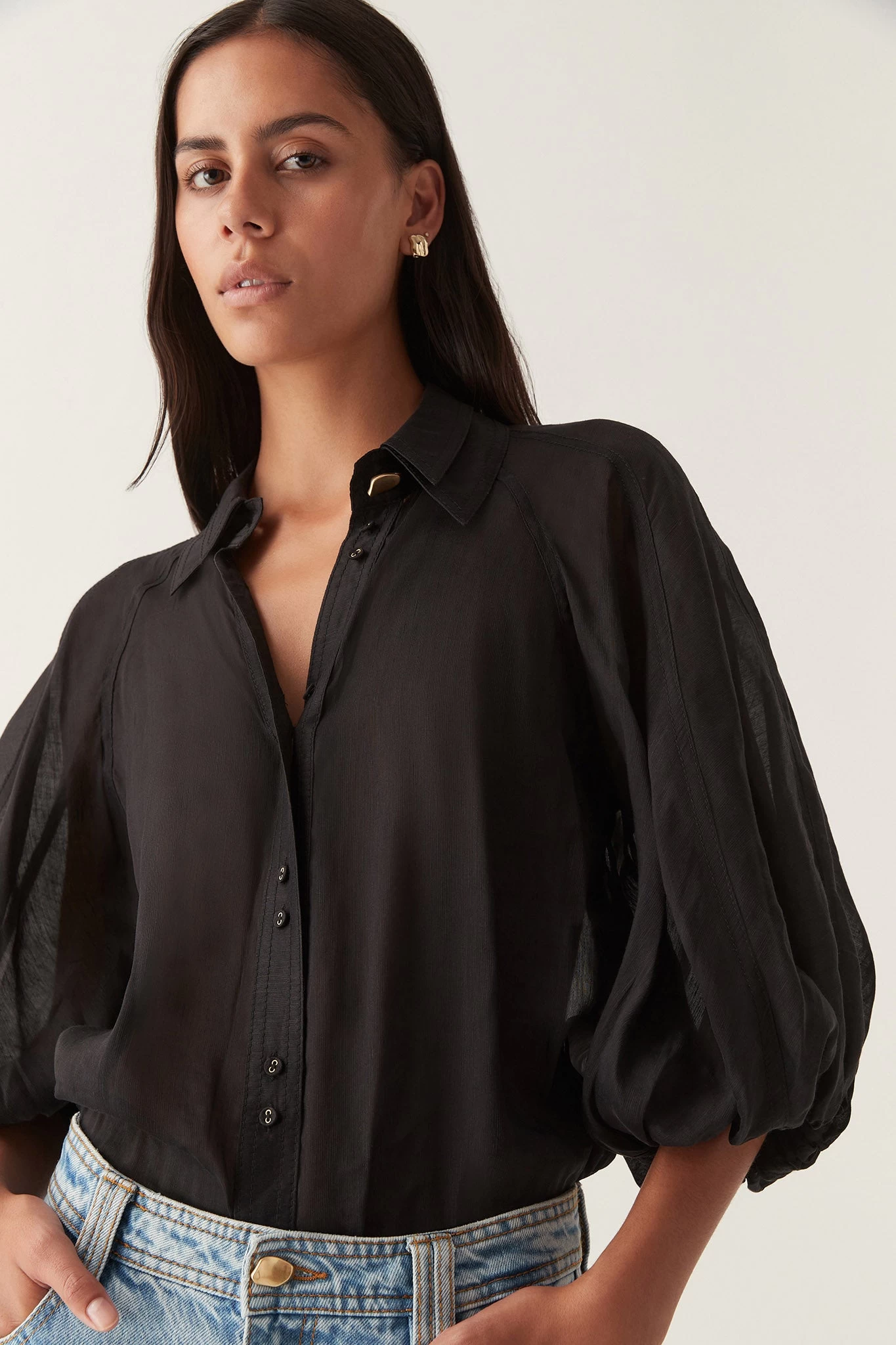 Palms Puff Sleeve Shirt 4 Palms Puff Sleeve Shirt - Image 4