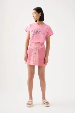 Pippa Embellished Tee -Aje 22RE1019 BL PNK SIL 3 1e5d60d7 d3cf 4423 8681 b06409532b6c