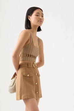 Ney Diamond Cut Out Crop Top -Aje 22RE1841 WIL 5