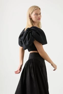 Marcel Puff Sleeve Bodice 12 Marcel Puff Sleeve Bodice -Aje 22RE1874 BLK 5