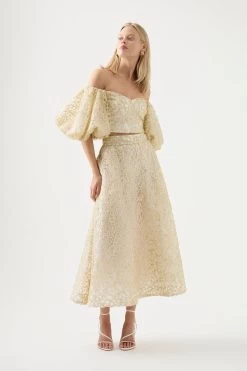 Patina Lace Top -Aje 22RE1881 IVRY 3