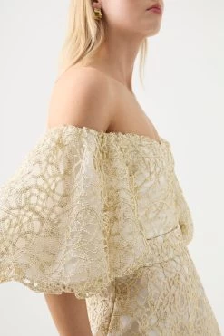 Patina Lace Top -Aje 22RE1881 IVRY 4