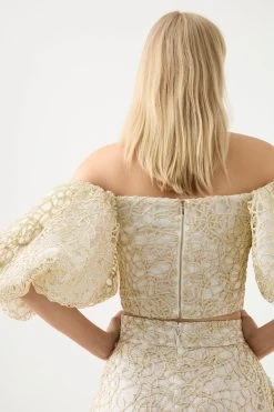 Patina Lace Top -Aje 22RE1881 IVRY 6