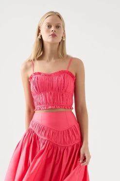 Pepper Ruched Crop Bodice