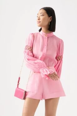 Auguste Frill Cuff Blouse -Aje 22RE1925 BALET PNK 3