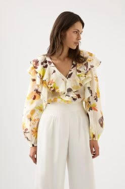 Bonjour Ruffle Blouse