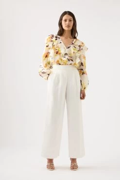 Bonjour Ruffle Blouse -Aje 22RE1941 PRESSDSUNF 3