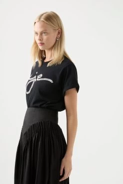 Seal Embellished Tee -Aje 22RE1979 BLK SILV 5