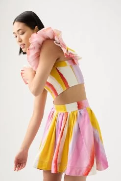 Imagination Mini Skirt -Aje 22RE4069 ARA STRP 5