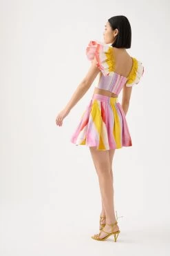 Imagination Mini Skirt -Aje 22RE4069 ARA STRP 6