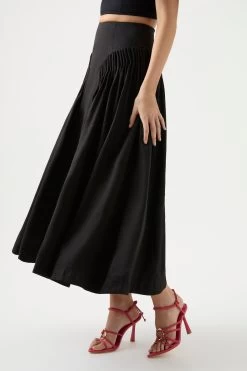 Yves Midi Skirt -Aje 22RE4245 BLK 4