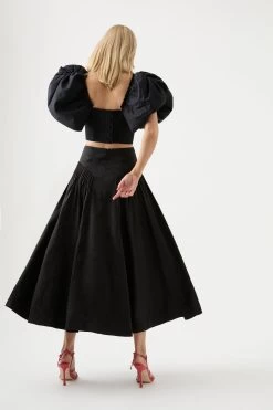 Yves Midi Skirt -Aje 22RE4245 BLK 5