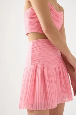 Laurier Wave Mini Skirt -Aje 22RE4253 BALET PNK 4