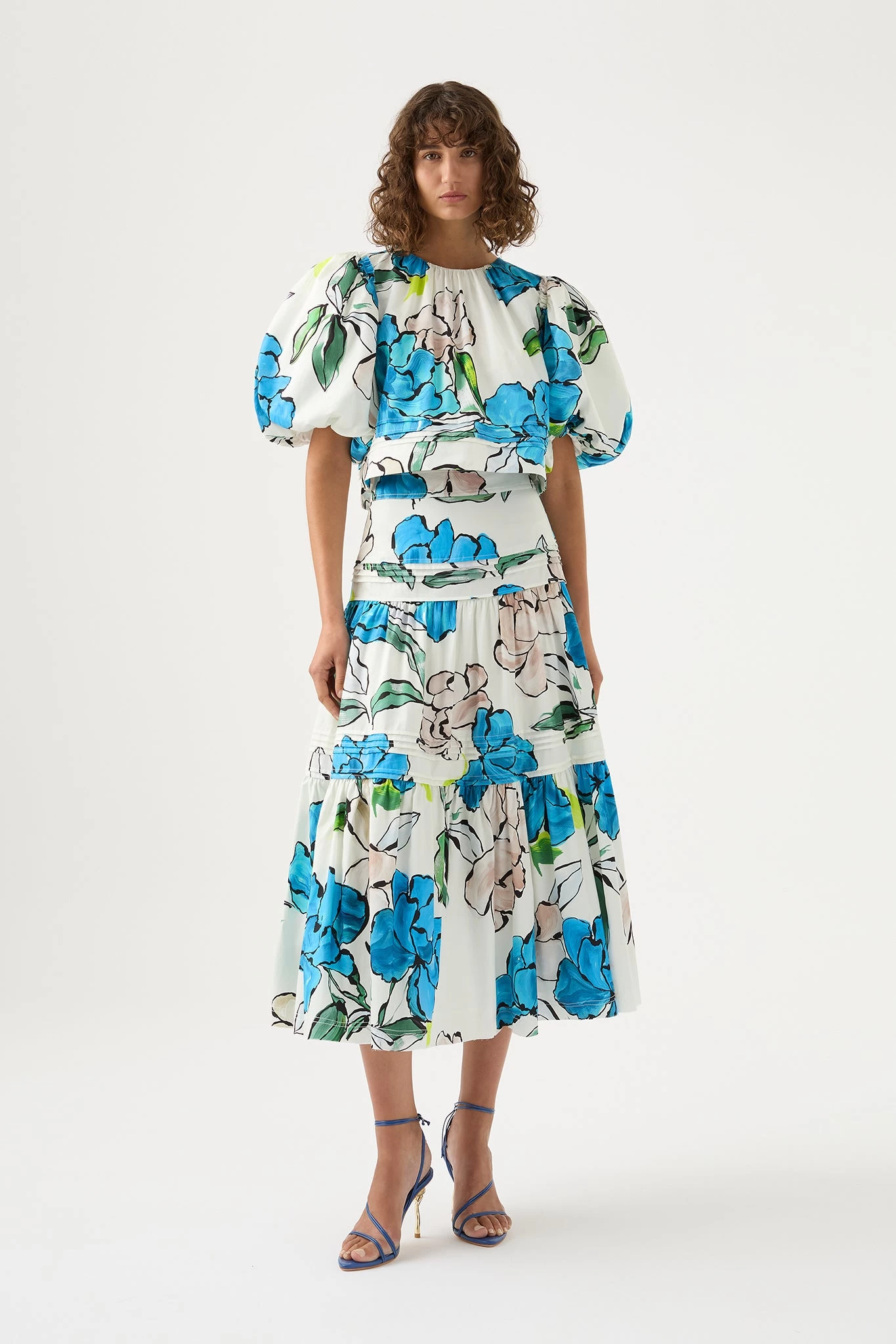 Maison Tiered Midi Skirt 1 Maison Tiered Midi Skirt