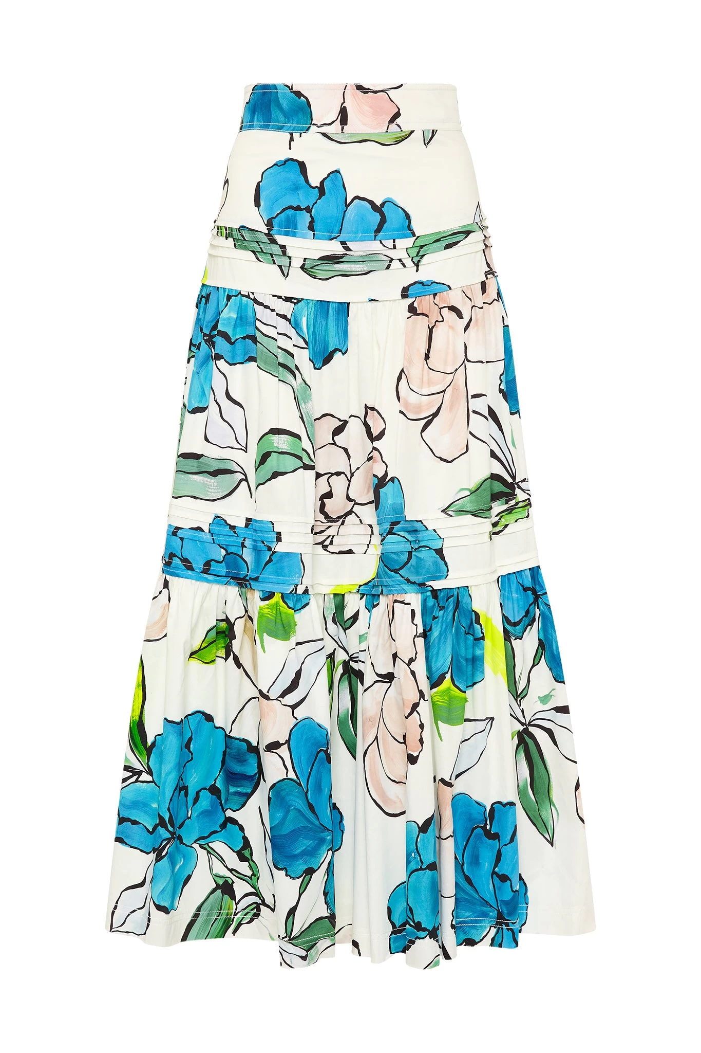 Maison Tiered Midi Skirt 2 Maison Tiered Midi Skirt - Image 2