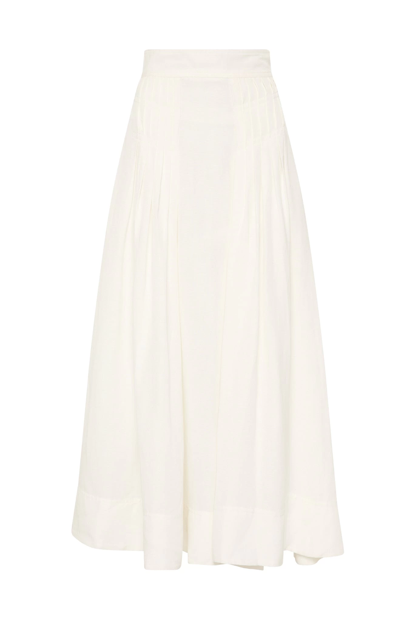 Chloe Tuck Detail Midi Skirt 2 Chloe Tuck Detail Midi Skirt - Image 2