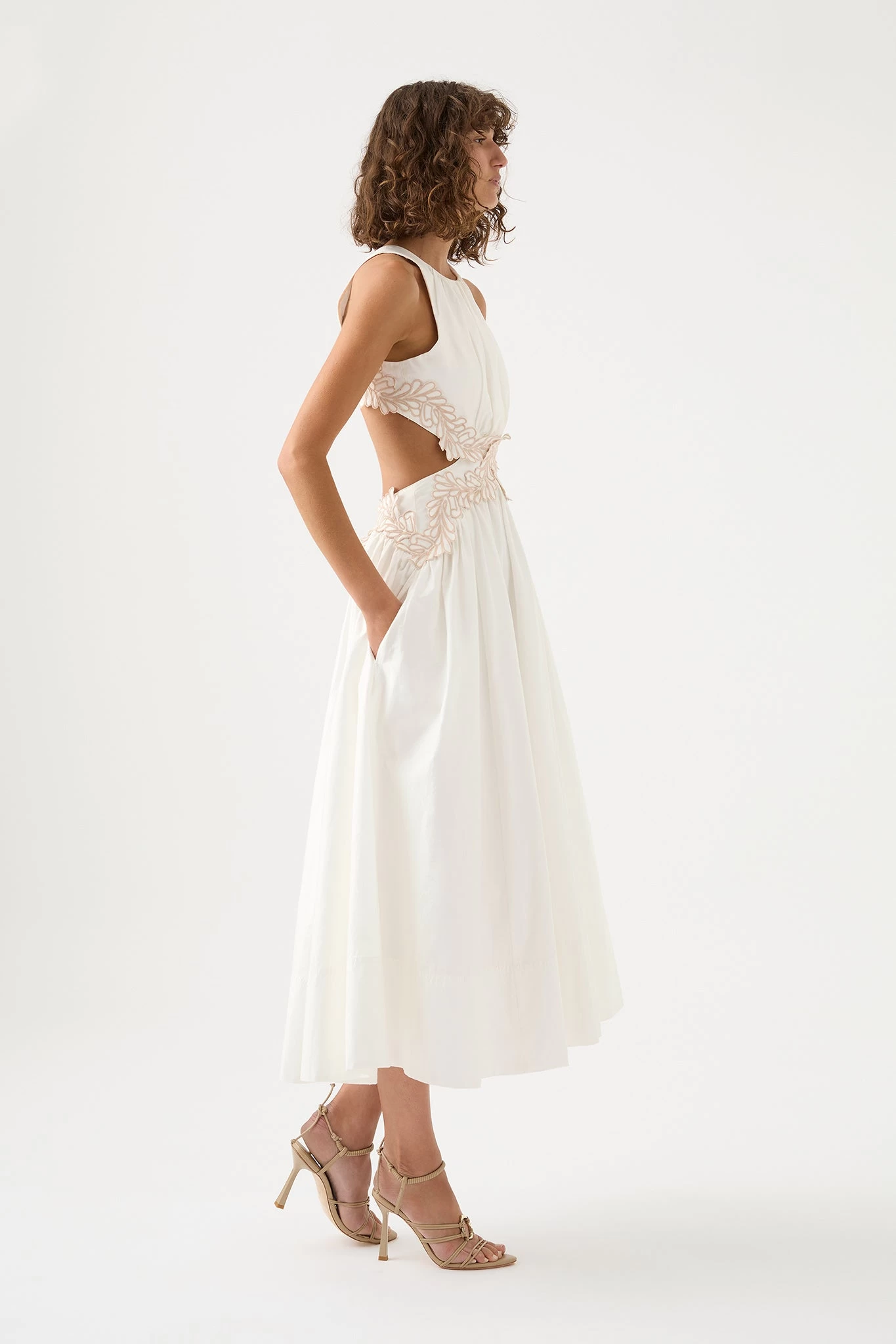 Botanical Trim Midi Dress 3 Botanical Trim Midi Dress - Image 3