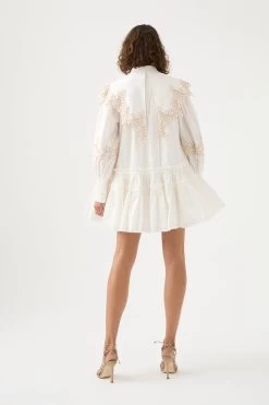 Botanical Trim Collar Dress -Aje 22RE5580 IVRY 5