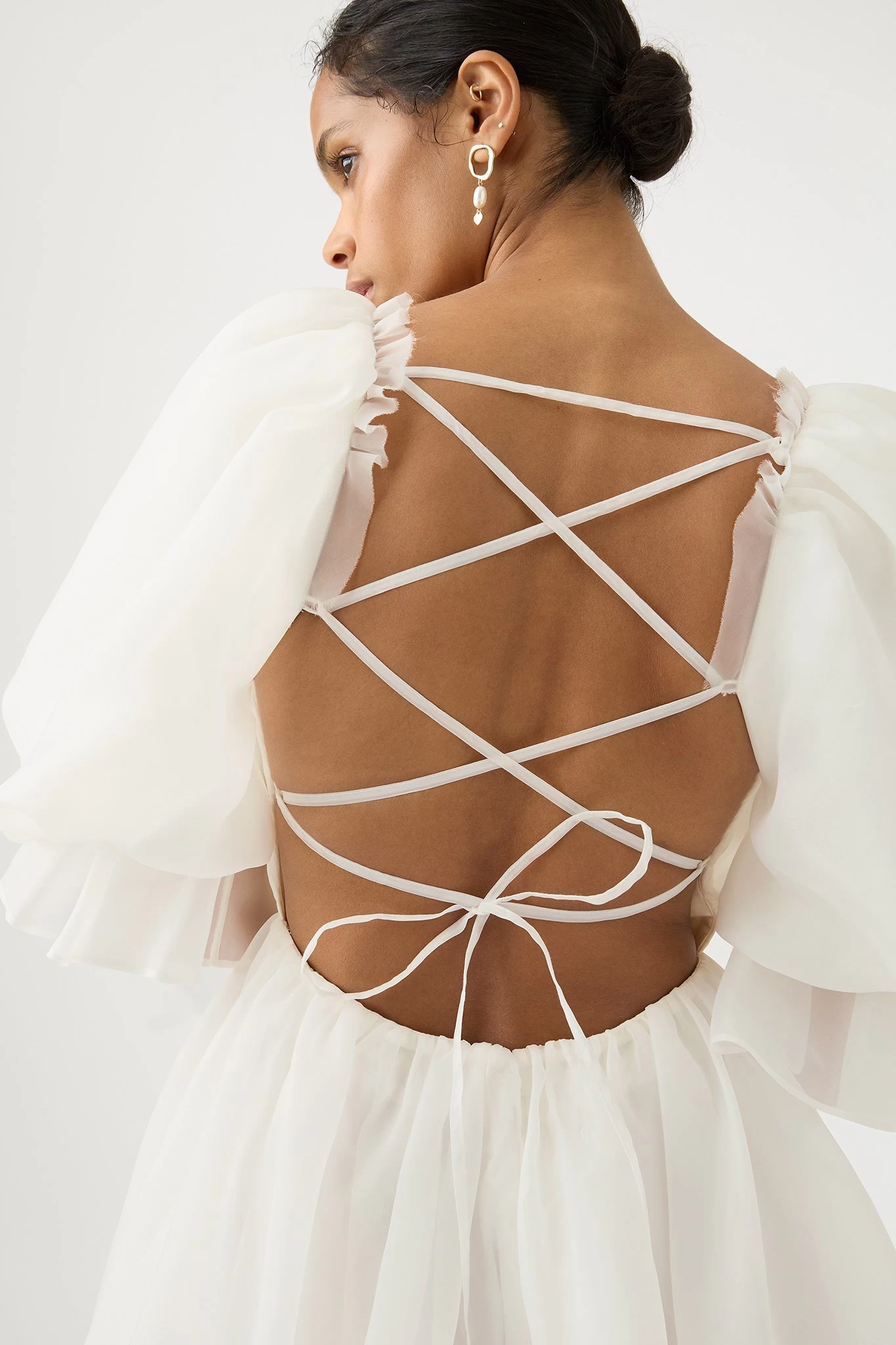 Astrid Tie Back Mini Dress 5 Astrid Tie Back Mini Dress - Image 5