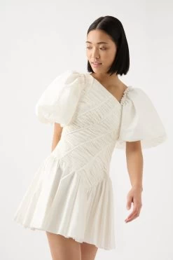 Dawn Drawstring Mini Dress -Aje 22RE5637 IVRY 3