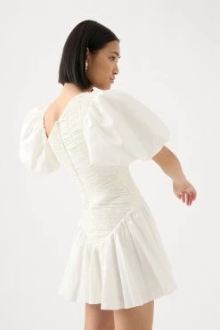 Dawn Drawstring Mini Dress -Aje 22RE5637 IVRY 4