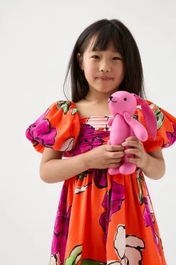 Piper Kids Puff Sleeve Dress -Aje 22RE5664 VVD CAM 3