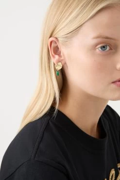 Aje Stone Logo Drop Stud