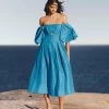 Eugenie Off Shoulder Midi Dress
