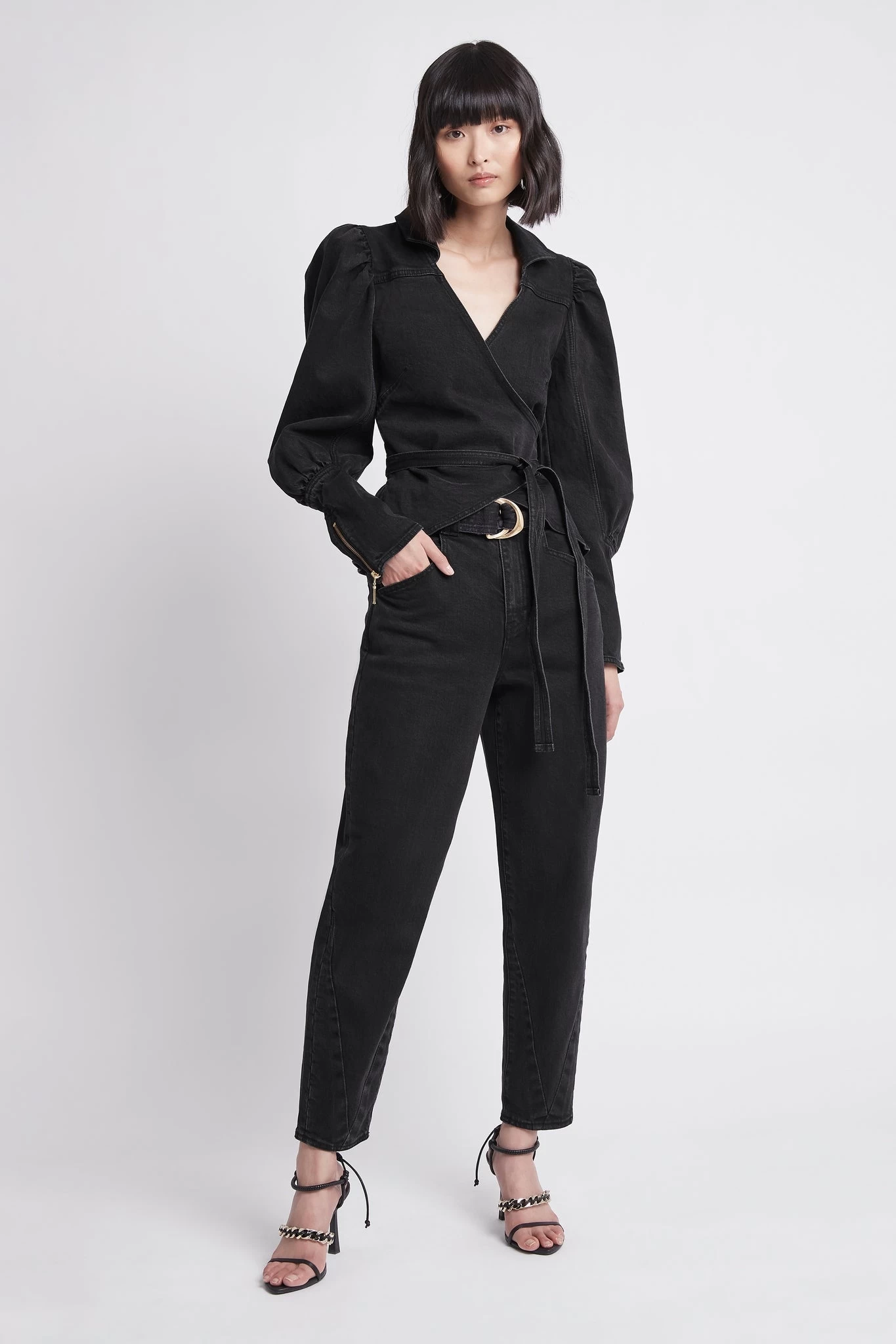 Dione Denim Wrap Top 6 Dione Denim Wrap Top - Image 6