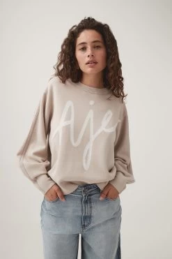 Equation Knit Crew Jumper -Aje 22SU1564 SSBEG IVO 5