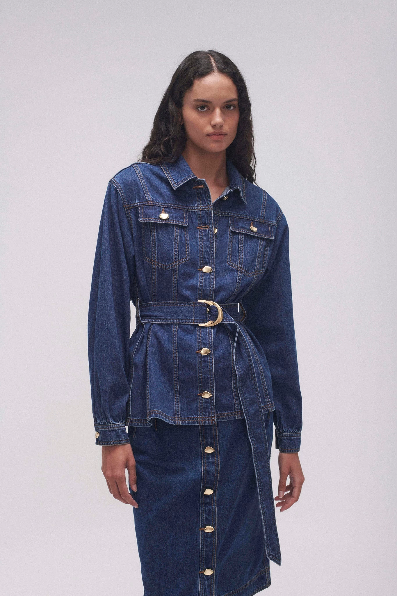 Colorado Belted Denim Shirt 3 Colorado Belted Denim Shirt - Image 3