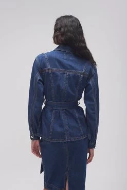 Colorado Belted Denim Shirt 14 Colorado Belted Denim Shirt -Aje 23AW1023 WSHD INDG 7