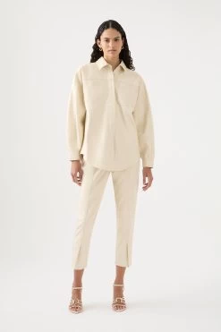 Lumen Pearl Shirt 14 Lumen Pearl Shirt -Aje 23AW1025 SNDSTNBGE 5