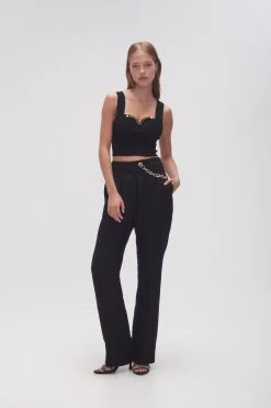 Goldfoil Metal Bar Bodice 8 Goldfoil Metal Bar Bodice -Aje 23AW1038 BLK 3