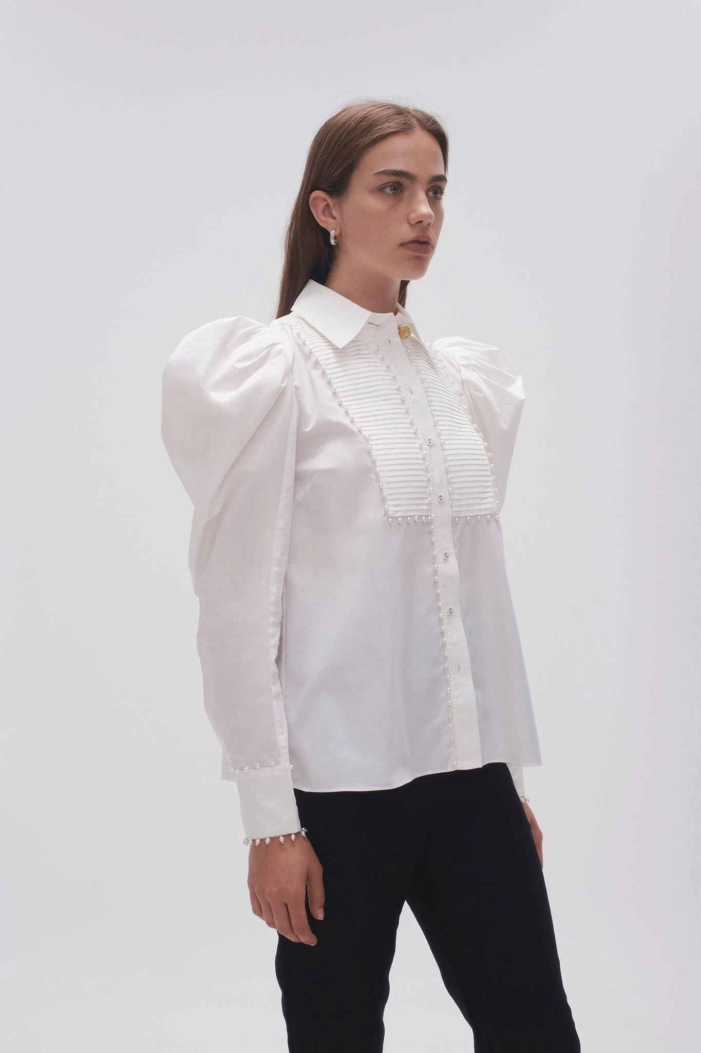 Florence Pearl Trim Blouse 5 Florence Pearl Trim Blouse - Image 5