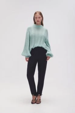 Banksia Wide Rib Jumper -Aje 23AW1080 SGE GRN 3