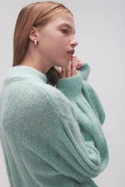 Banksia Wide Rib Jumper -Aje 23AW1080 SGE GRN 4