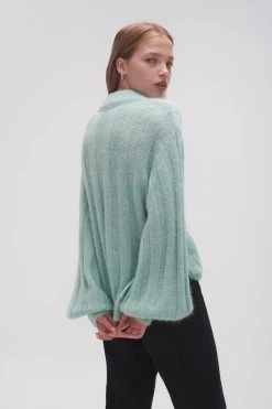Banksia Wide Rib Jumper -Aje 23AW1080 SGE GRN 6